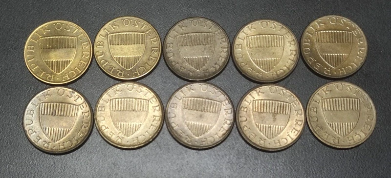 LOT 50 Groschen 1970-79