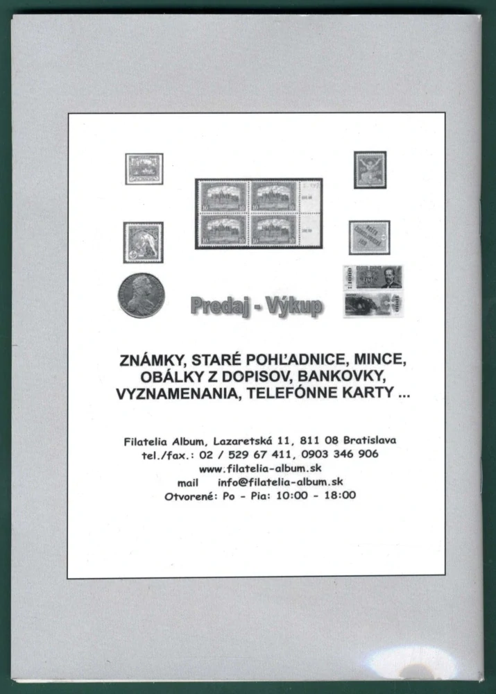 Odtlačky výplatných strojov v tematickej zbierke a exponáte