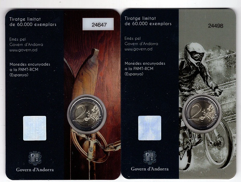 2024 - 2x Pamätná minca Andorra 2€