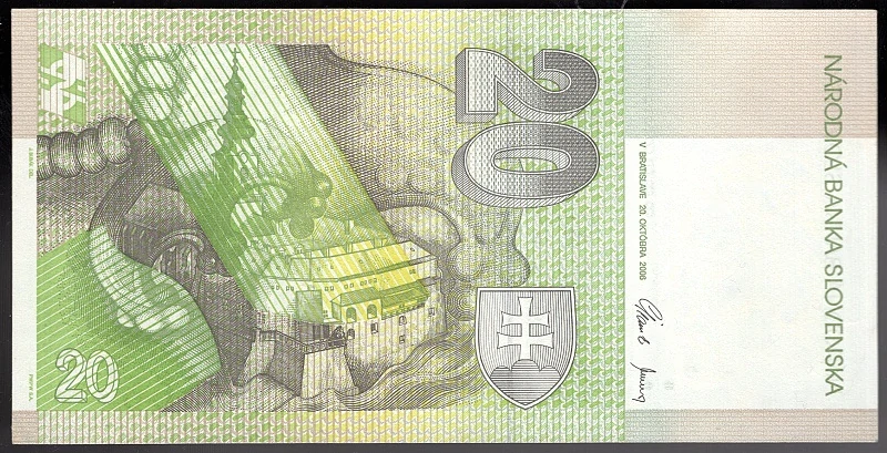SK48/ 20 Sk - Slovensko - Séria V, 2006 aUNC