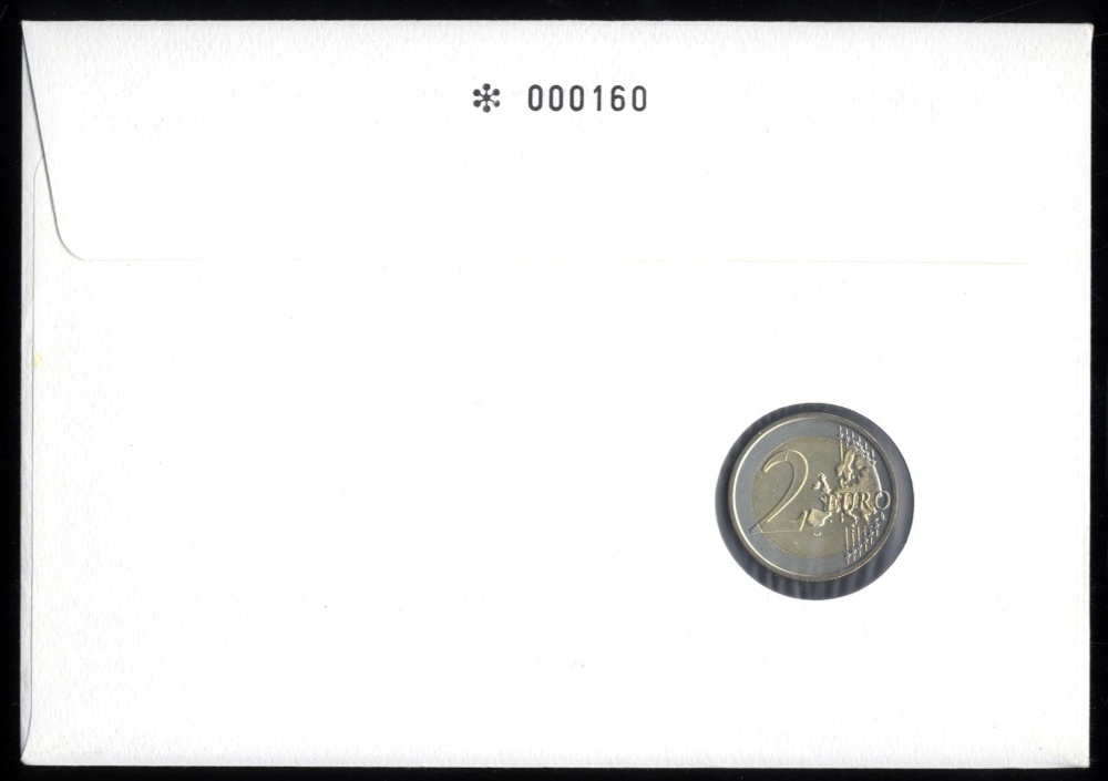 Slovensko 2012 / 10 rokov Eura - mincový list 2 €