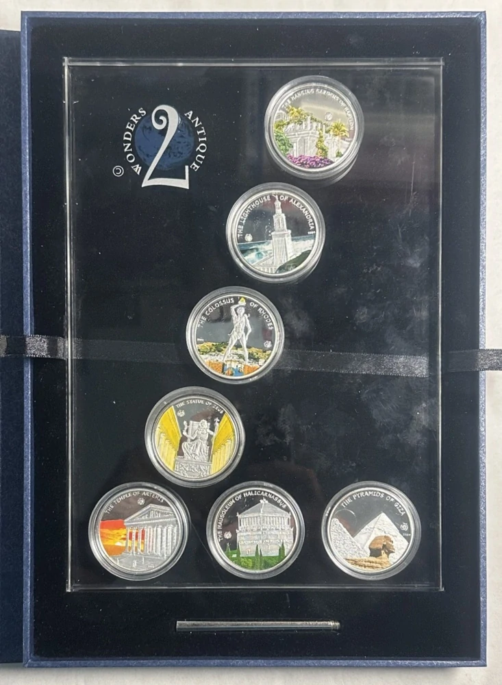 Palau 2009 – 7 x 1 dolár – Sedem divov starovekého sveta