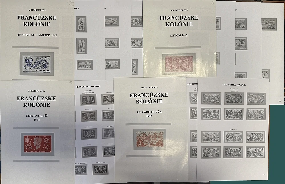 Francúzske kolónie - Zasklené listy