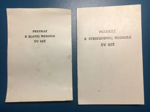2x Medaila - Slovenský zväz žien SZŽ