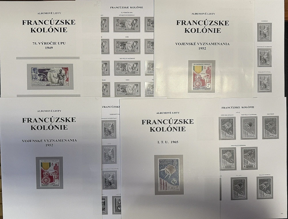 Francúzske kolónie - Zasklené listy
