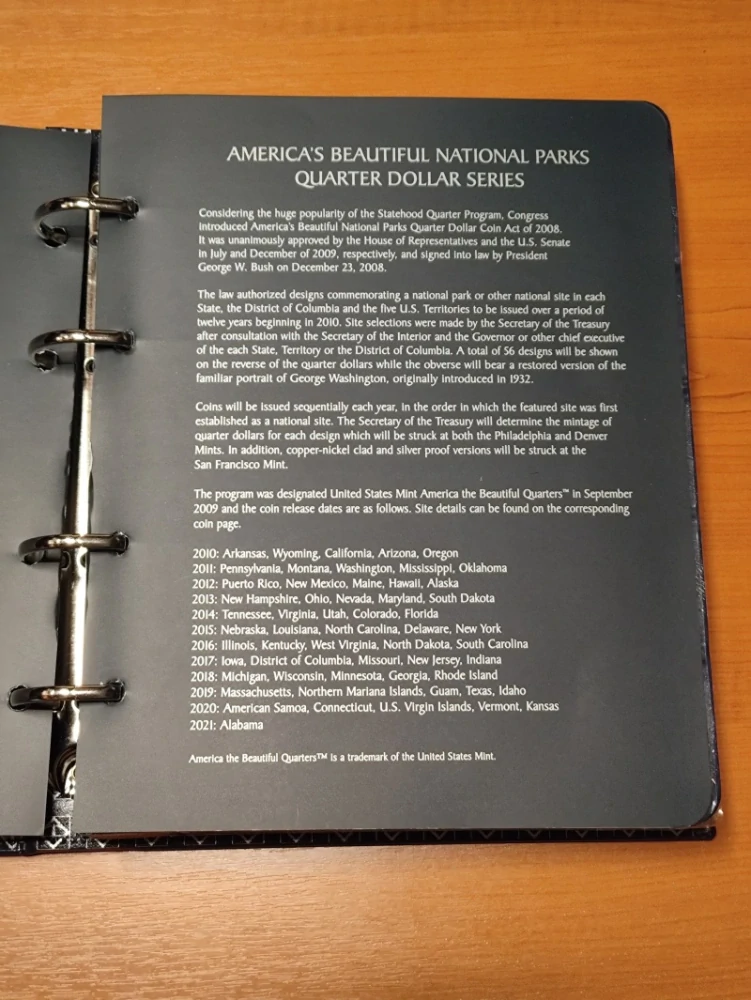 Album na USA 1/4 dollar Leuchtturm