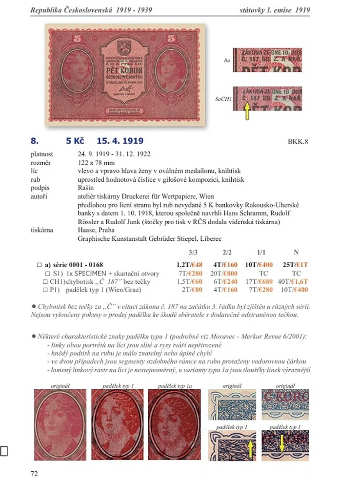 Katalóg - Bankovky - Papírová platidla na území Čech, Moravy a Slovenska 1900-2026