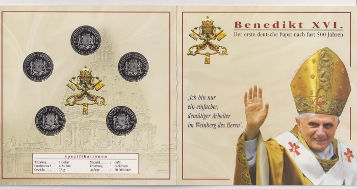Ján Pavol II. - sada mincí 5ks - 1 dollar 2006 