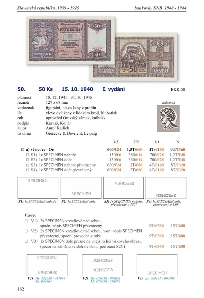 Katalóg - Bankovky - Papírová platidla na území Čech, Moravy a Slovenska 1900-2026