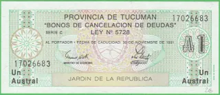1 Austral - Argentína