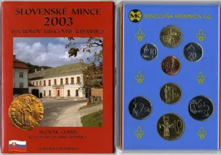 2003 Sada Slovenských mincí - 675 Rokov mincovne Kremnica