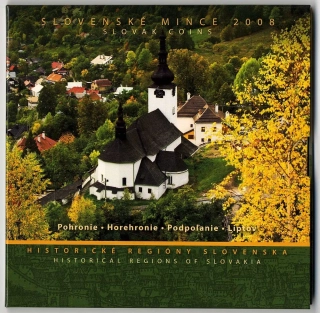 2008 Sada Slovenských mincí - Historické regióny Slovenska