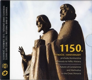 2013 Sada Slovenských Euromincí 1150 výročie príchodu Konštantín