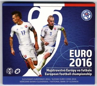 2016 Sada Slovenských euro mincí - Majstrovstvá Európy vo futbal