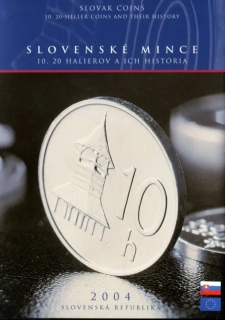 2004 Sada Slovenských mincí 10 a 20 halierov, história PROOF
