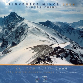 2006 Sada Slovenských mincí Turín PROOF