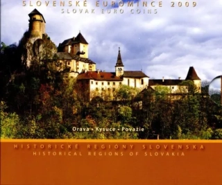 2009 Sada Slovenských Euro mincí Orava, Kysuce, Považie