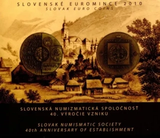 2010 Sada Slovenských Euro mincí Numizmatická spoločnosť