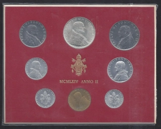 Vatikán sada mincí 1964