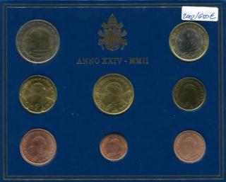 Vatikán sada mincí 2002
