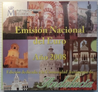 Španielsko 2008 sada euro mincí - Andalucia