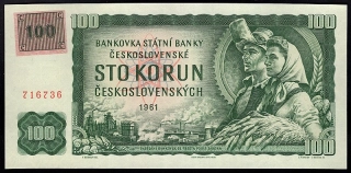 CZ04/ 100 Kč - ČR - Séria G76, 1961