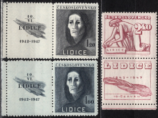0453-0454 KĽ + 0455 KD - Lidice