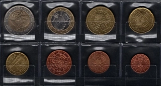Sada Rakúskych Euro mincí