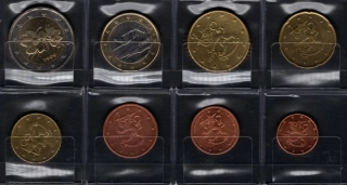 1999 Sada Fínskych Euro mincí