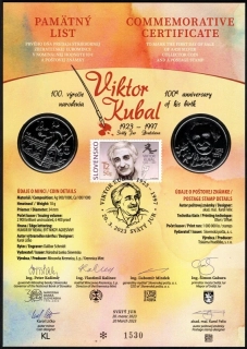 2023/063, PL Viktor Kubal 100. výročie narodenia