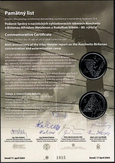 2024/071, PL Podanie Správy o nacistických vyhladzovacích táboroch Auschwitz a Birkenau