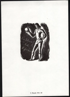 Grafika - Cyril Bouda 1951, X2, Ex Libris Ant. Rybička