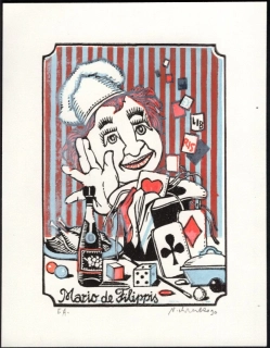 Grafika - V. Chrenko CS X3/3 1990 "Kuchár - kúzelník"