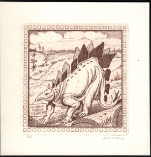 Grafika -  V. Chrenko, CS C3 1991 "Stegosaurus"