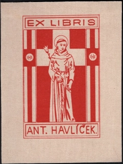 Grafika -Jiří Havlíček Ex Libris Ant. Havlíček