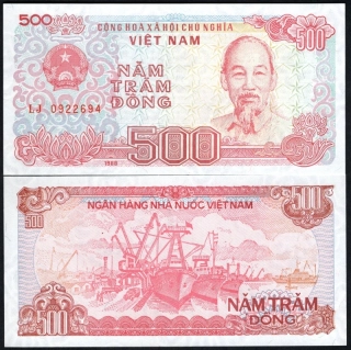 500 Dong 1988 - Vietnam