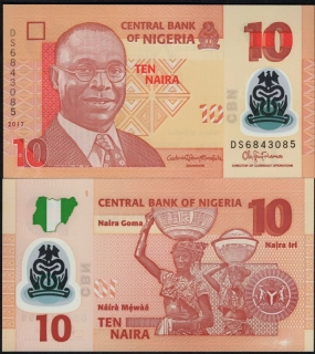 10 Naira 2017 - Nigéria