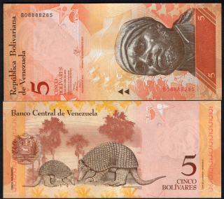 5 Bolivares 2013 - Venezuela