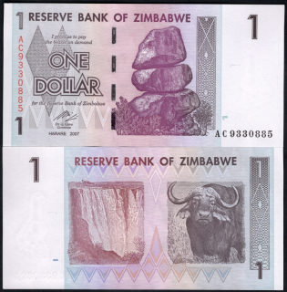 1 Dollar 2007 - Zimbabwe