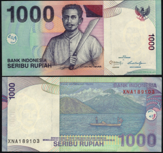 1000 Rupiah 2013 - Indonézia