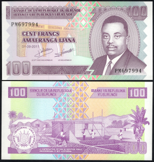 100 Francs 2011 - Burundi