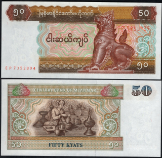 50 Kyats - Mjanmarsko