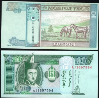 10 Togrog 2013 - Mongolsko