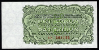 5 Kčs - 1961 UNC - Séria EU