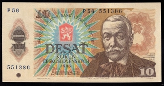 10 Kčs - 1986 - Séria P 56