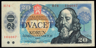 20 Kčs - 1988 - Séria H 76