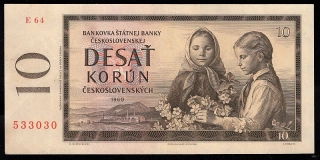 10 Kčs - 1960 - Séria E 64
