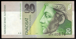 SK13/ 20 Sk - Slovensko - Séria B, 1995