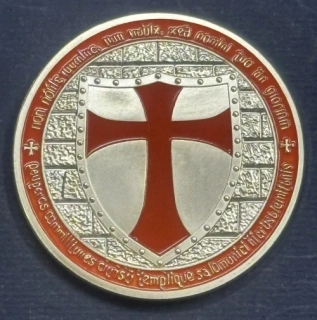 Francúzsko - pamätná medaila templárskych rytierov