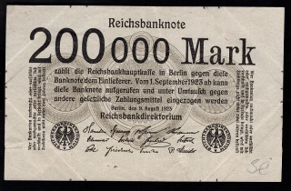 200 000 Mark 1923